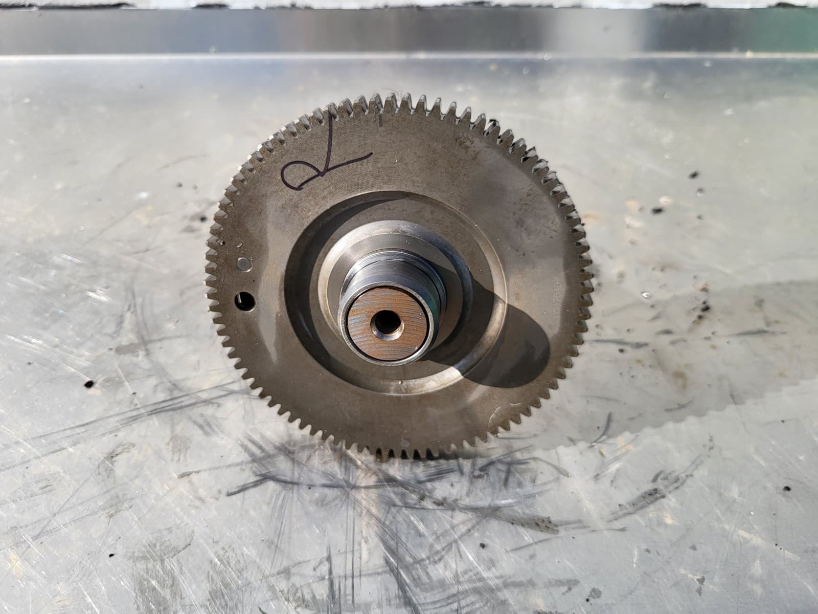 Rear balancer shaft for a Harley Davidson Fat Bob M8 2018